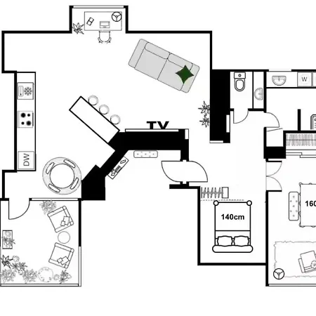 Scandi Loft, Jacuzzi, Balcony, Aircon